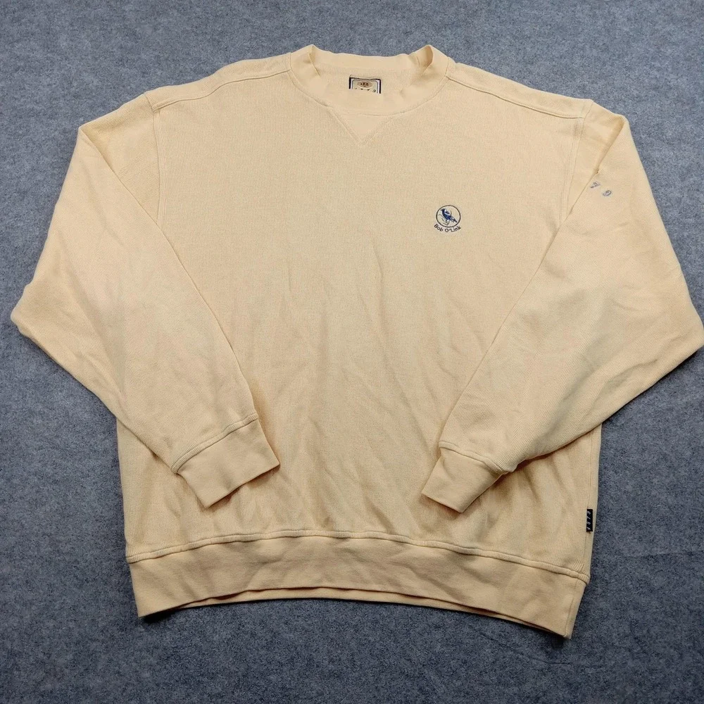 Bob O Link Golf Sweatshirt Men XL Club Combed Crewneck Pullover Sweater Crewneck